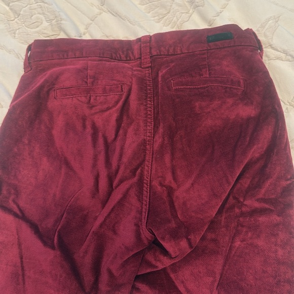 Kit from the Kloth velvet like pants, sz 6, maroon - Picture 3 of 5